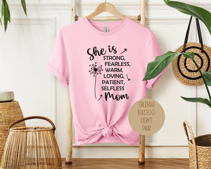 She Is a Strong Mom Shirt