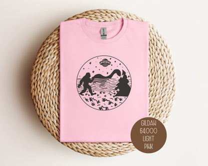 Bigfoot Loch Ness Monster UFO Shirt