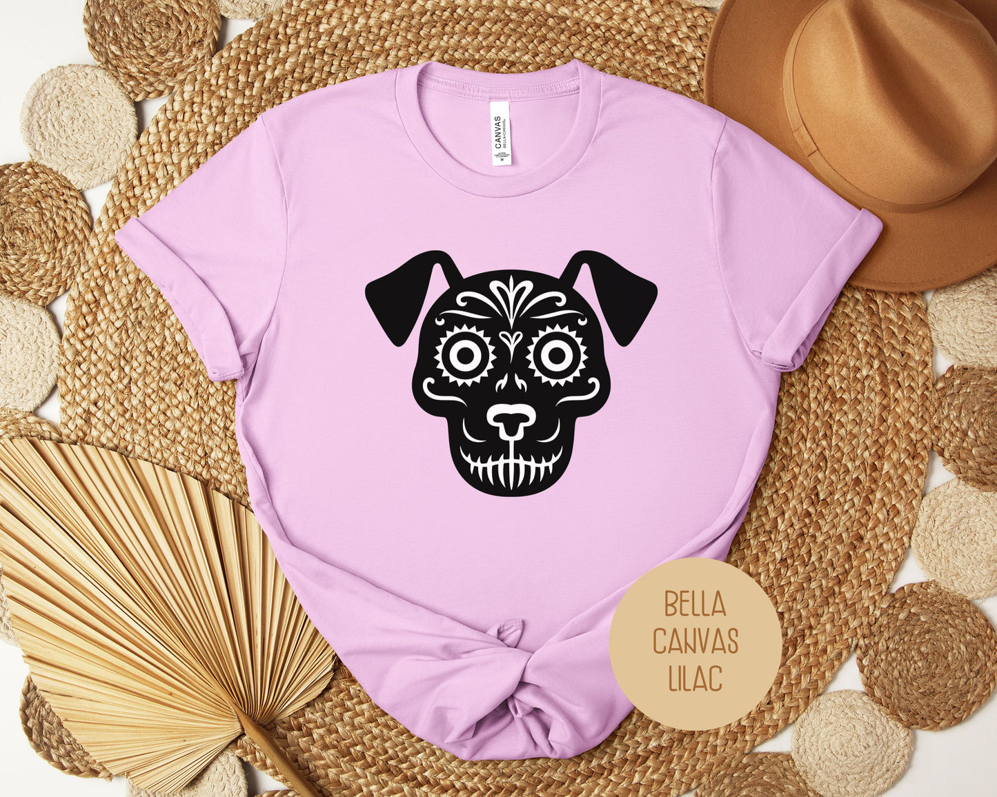 Dog Sugar Skull Day of the Dead Dia De Los Muertos Shirt