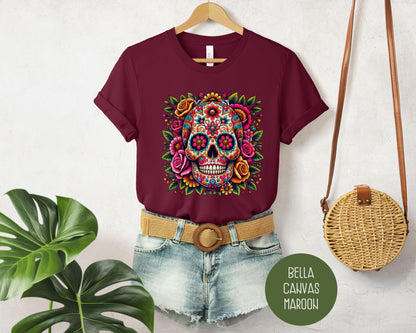 Sugar Skull Day of the Dead Dia De Los Muertos Shirt