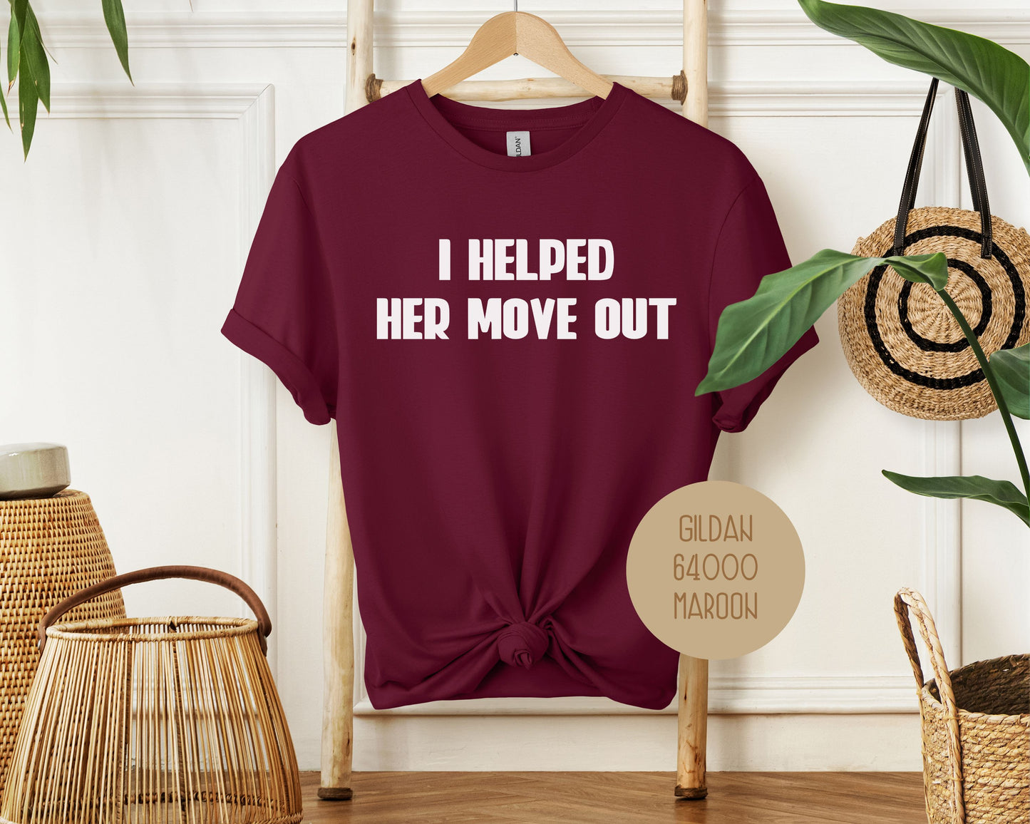 I Helped Her Move Out Divorce Party Shirt