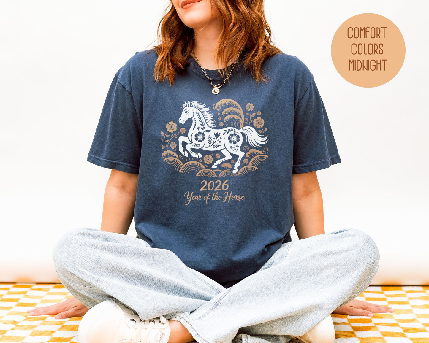 Year of the Horse 2026 Chinese New Year Comfort Colors Shirt T-Shirt  CreativeSpecialTs