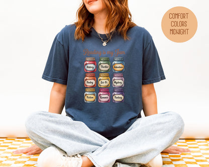 Reading is My Jam Comfort Colors Shirt