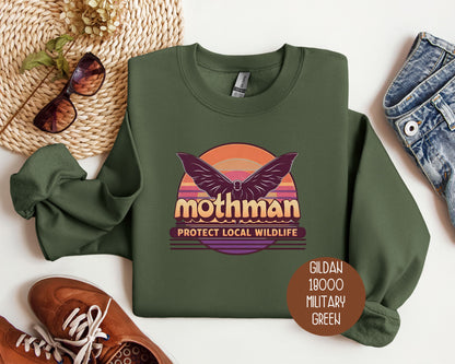 Mothman Protect Local Wildlife Sweatshirt