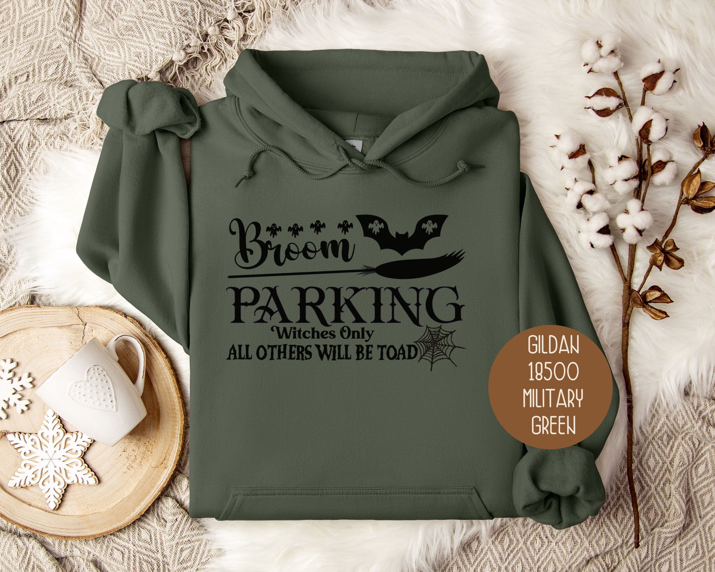 Broom Parking Witches Only All Others Will Be Toad Hoodie