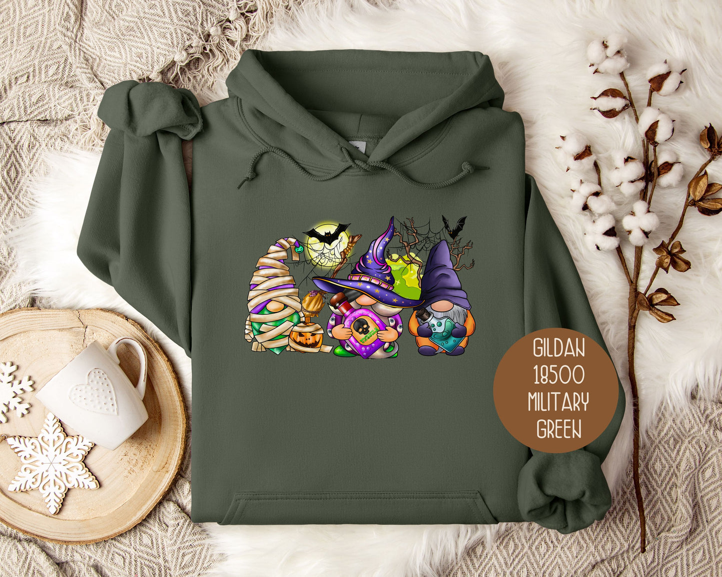 Fall Halloween Gnomes Hoodie