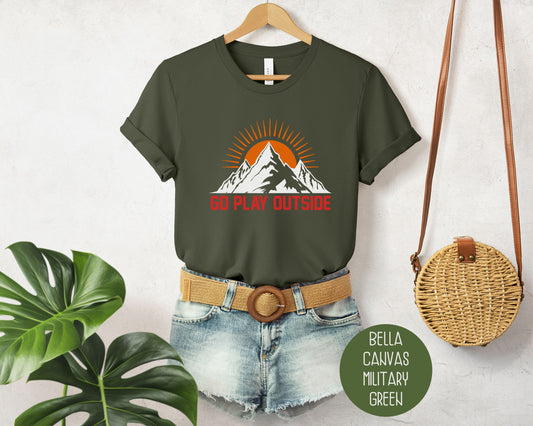 Go Play Outside Outdoor Adventure Travel Shirt