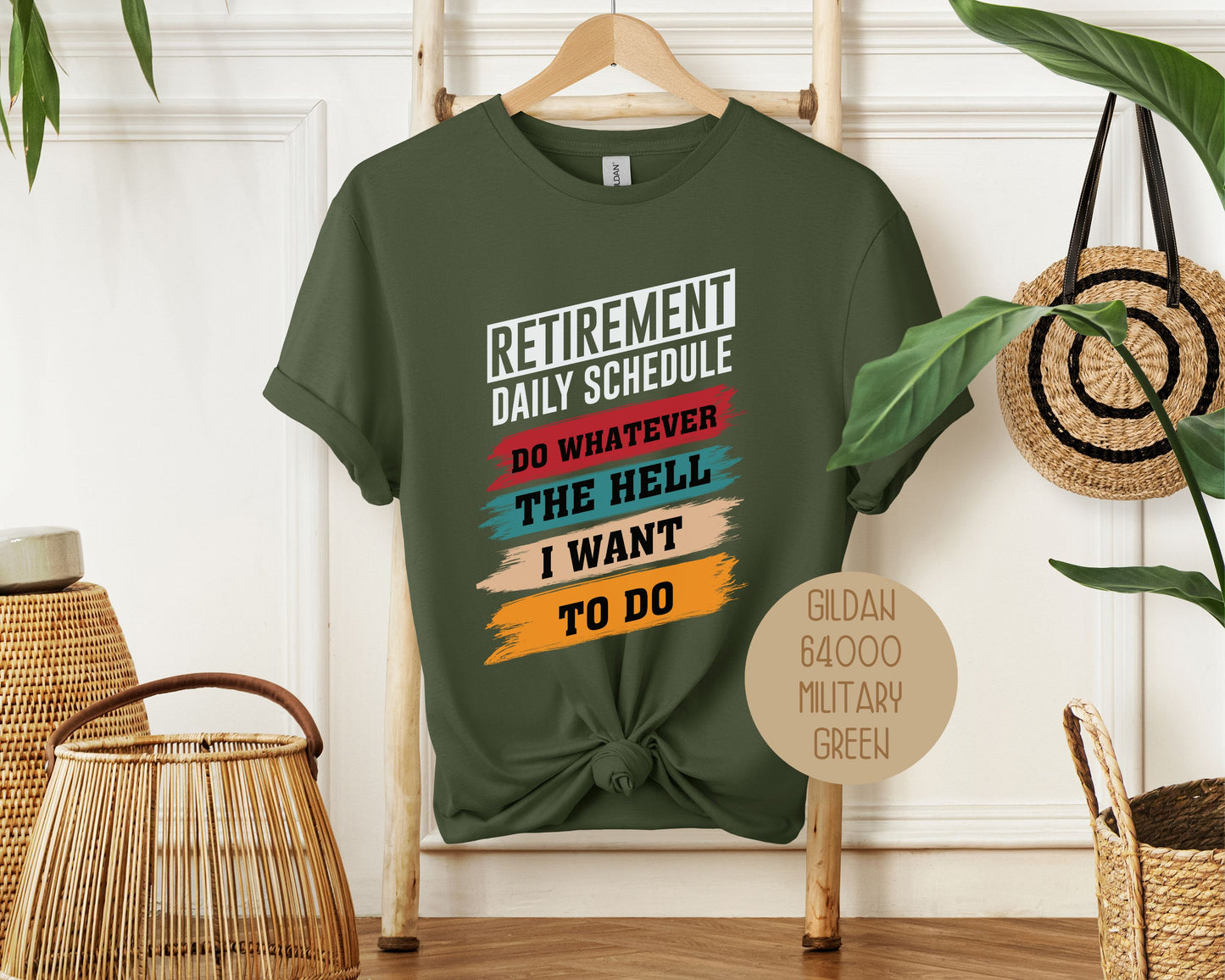 Retirement Daily Schedule Shirt