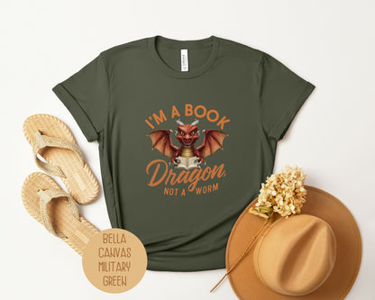 I'm a Book Dragon, Not a Worm Shirt