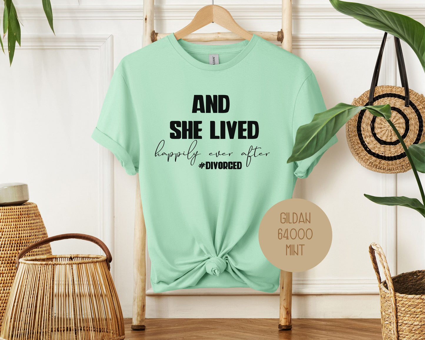 And She Lived Happily Ever After Divorce Party Shirt