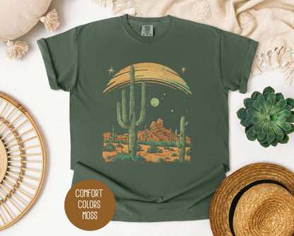 Desert Cactus Sunrise Vintage Shirt