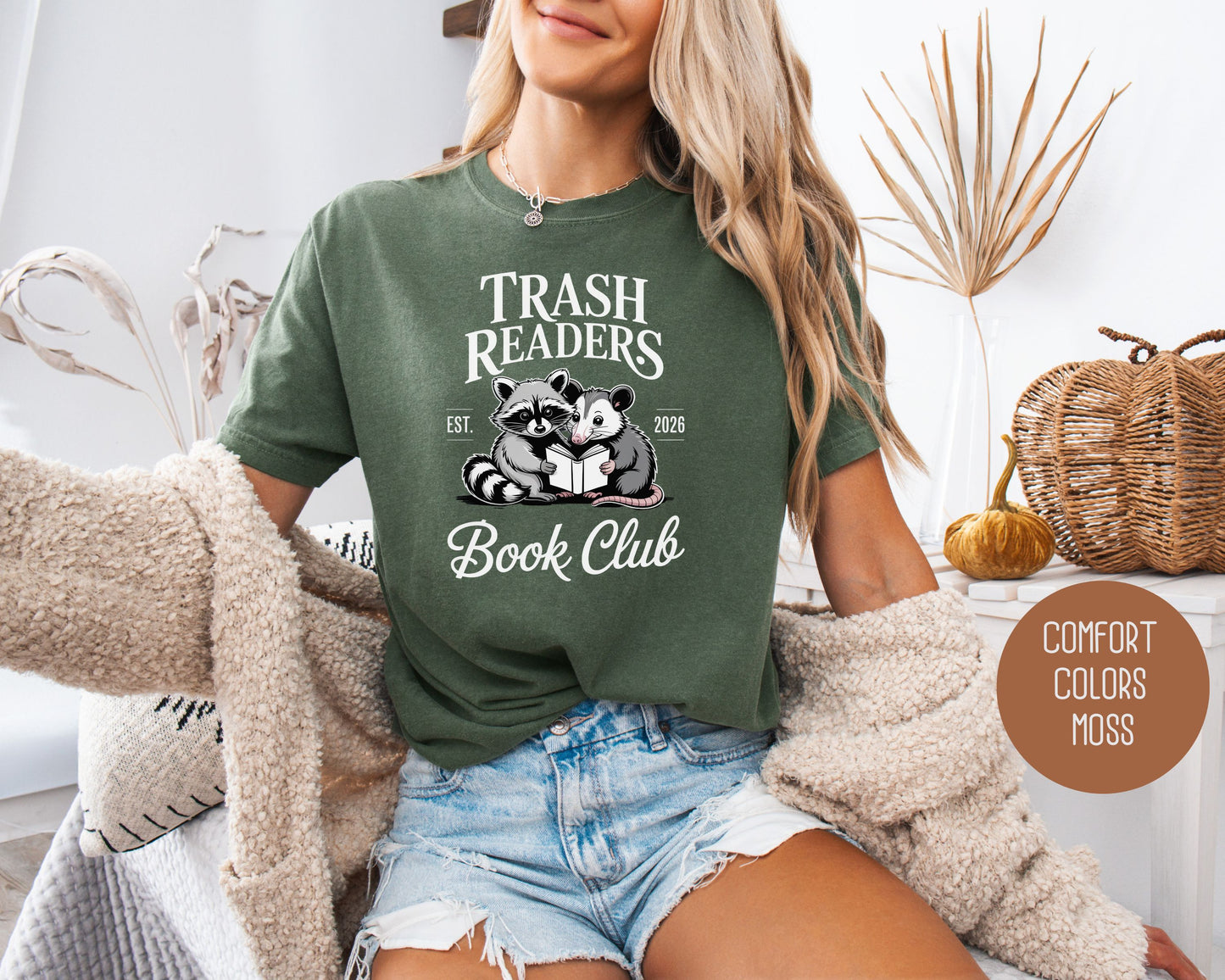 Trash Readers Book Club Comfort Colors Shirt T-Shirt  CreativeSpecialTs