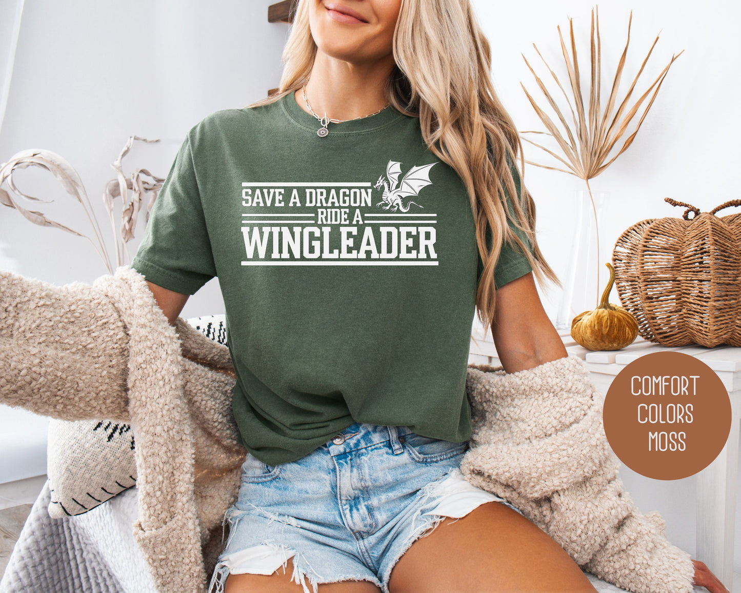 Save a Dragon Ride a Wingleader Comfort Colors Shirt