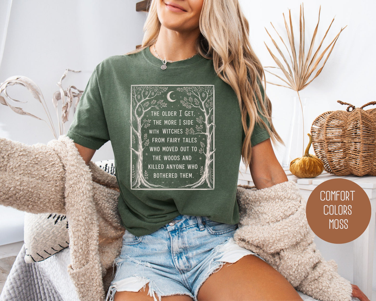 Side with Witches from Fairy Tales Comfort Colors Shirt T-Shirt  CreativeSpecialTs