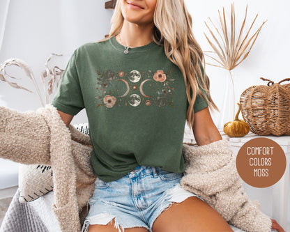 Celestial Lunar Phase Comfort Colors Shirt