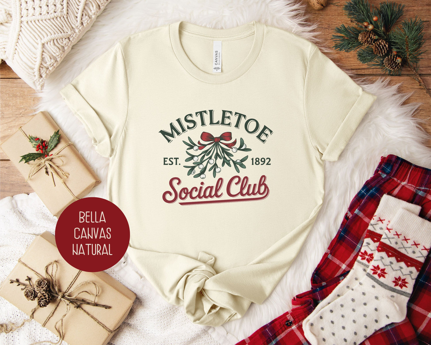 Mistletoe Social Club Christmas Shirt