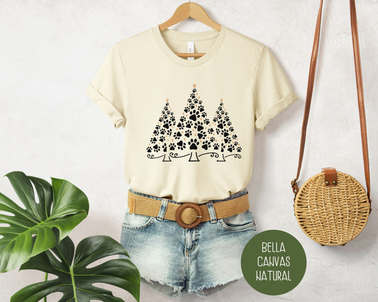 Christmas Paw Tree Shirt