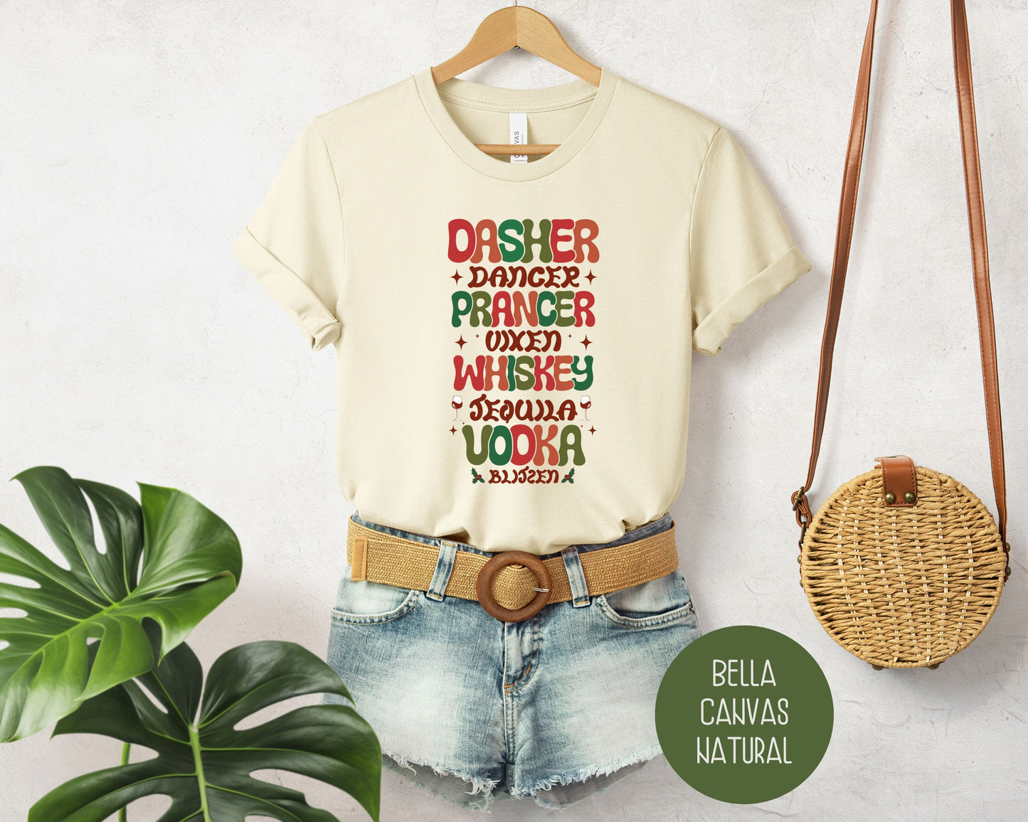 Dasher Dancer Prancer Drinking Funny Christmas Shirt