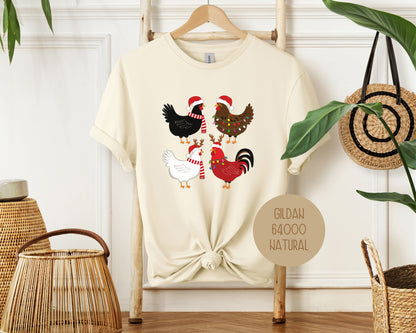 Cute Chickens Christmas Shirt