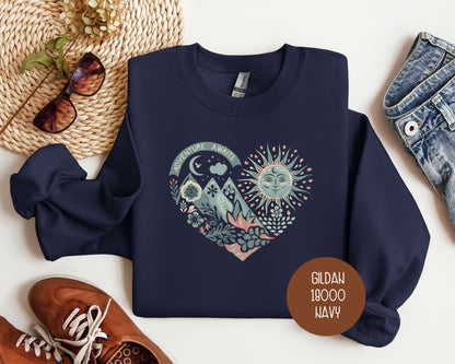 Adventure Awaits Heart Sweatshirt