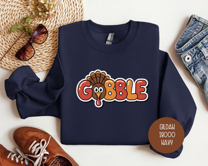 Gobble Thanksgiving Sweatshirt