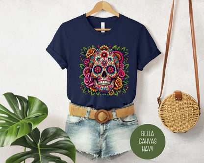 Sugar Skull Day of the Dead Dia De Los Muertos Shirt