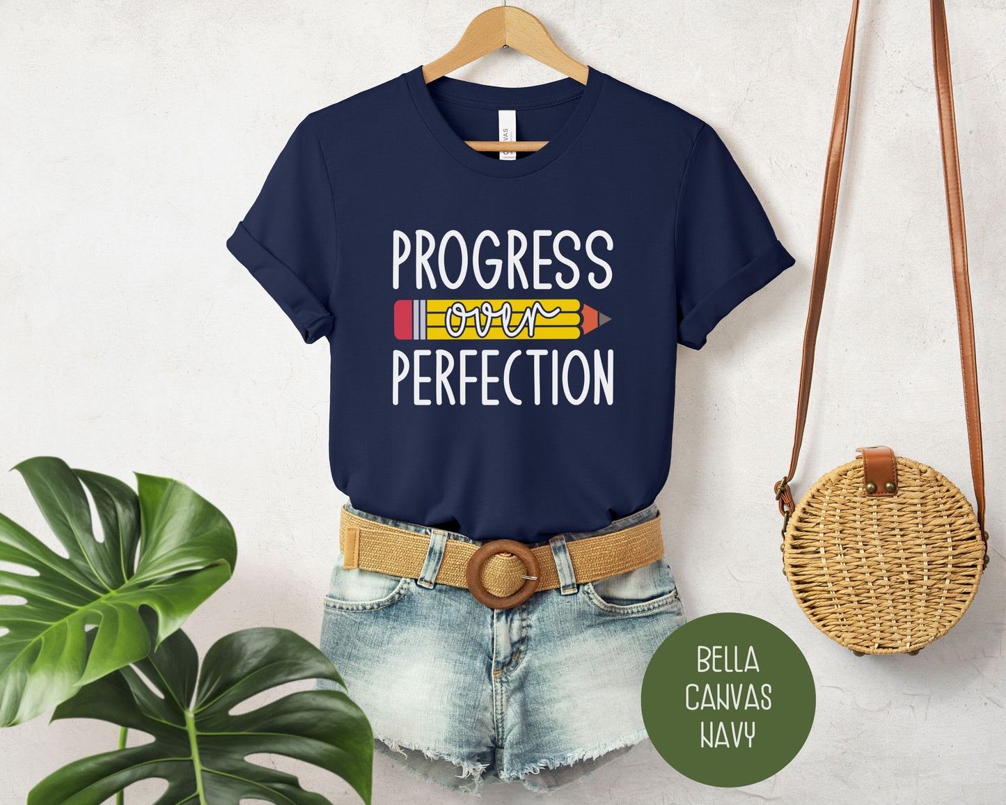 Progress Over Perfection Elementary Teacher Shirt