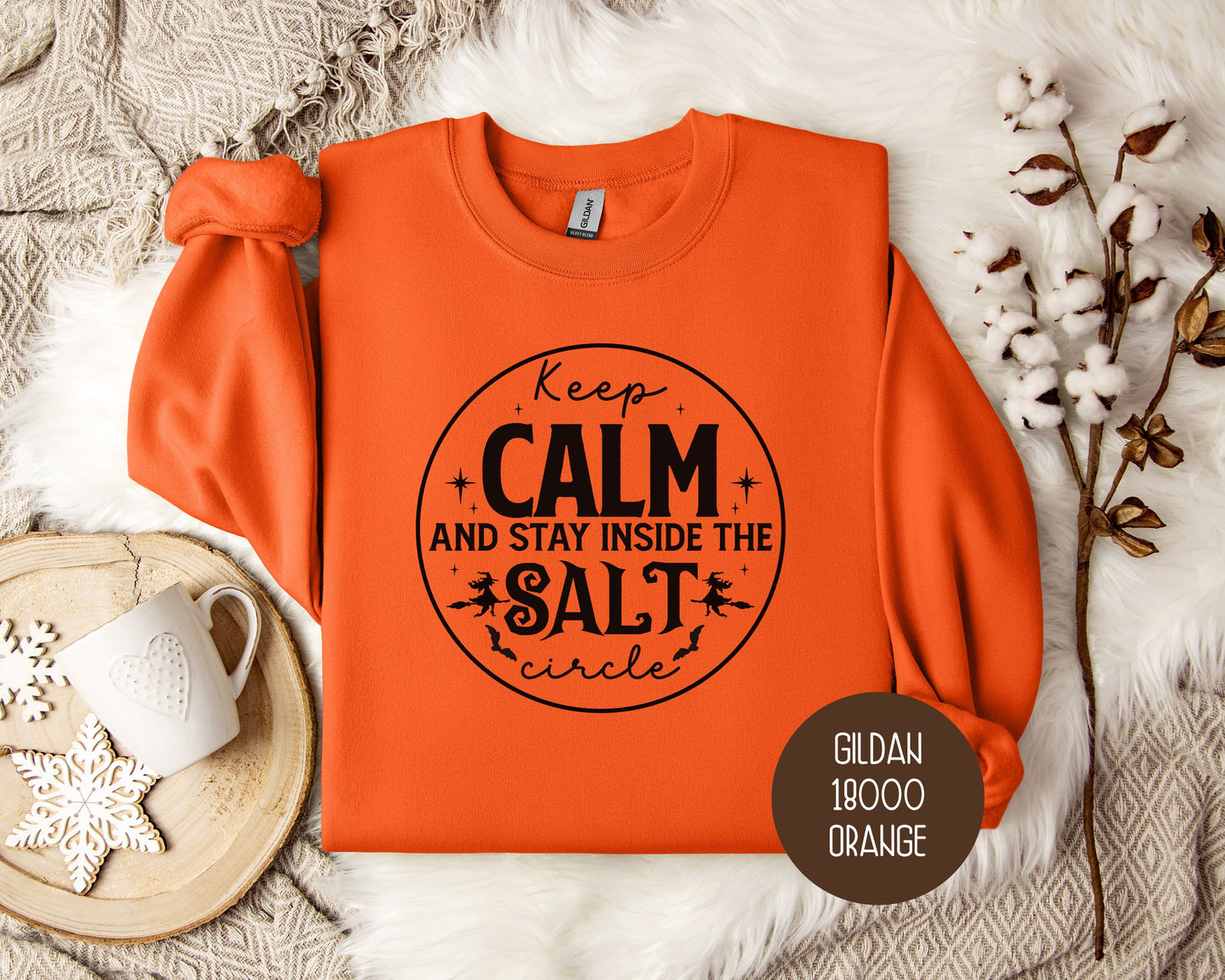 Keep Calm and Stay Inside Salt Circle Sweatshirt