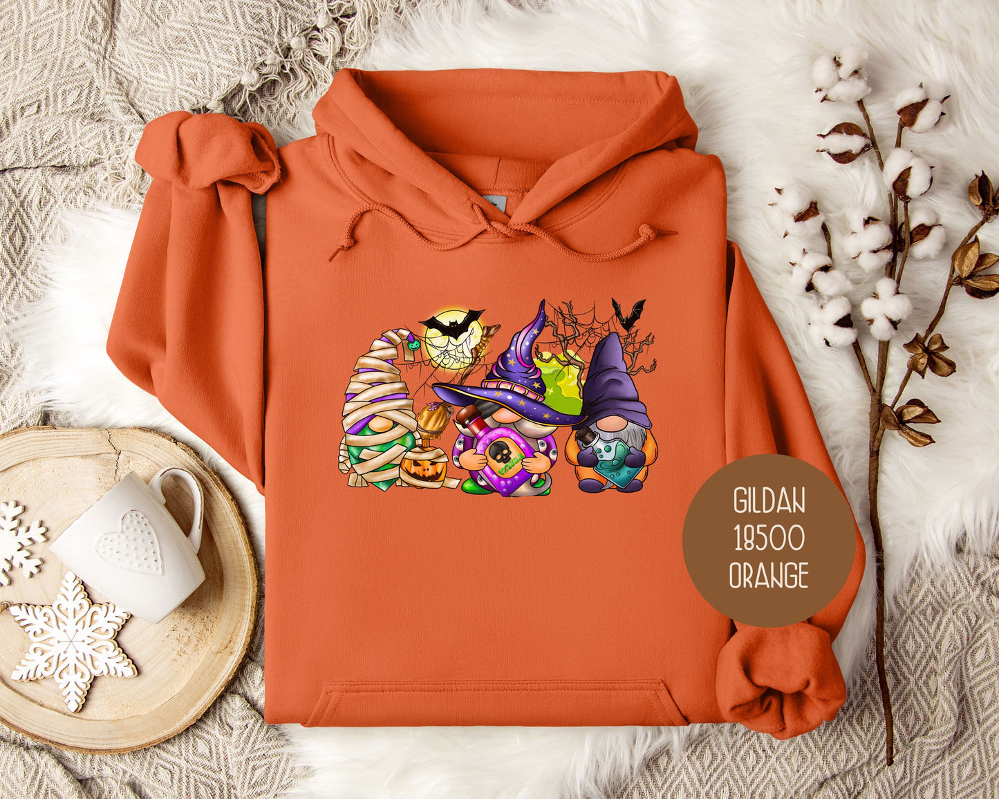 Fall Halloween Gnomes Hoodie