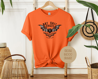 Bat Shit Crazy Social Club Retro Halloween Shirt