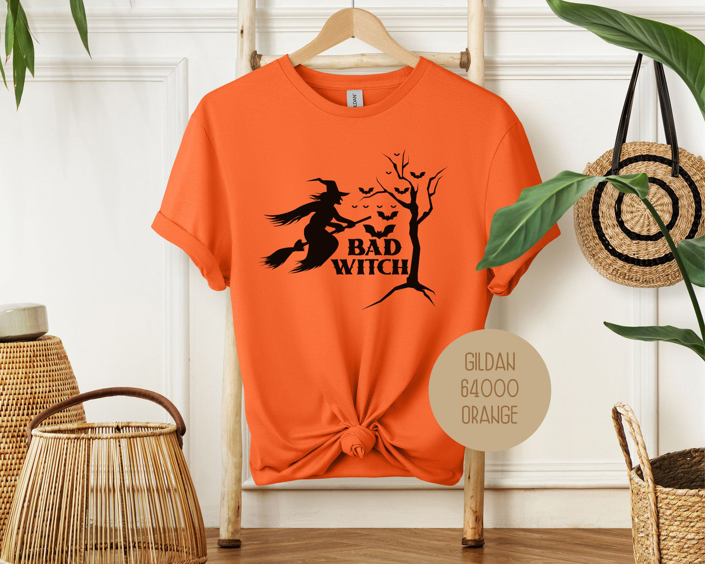 Bad Witch Halloween Bat Shirt