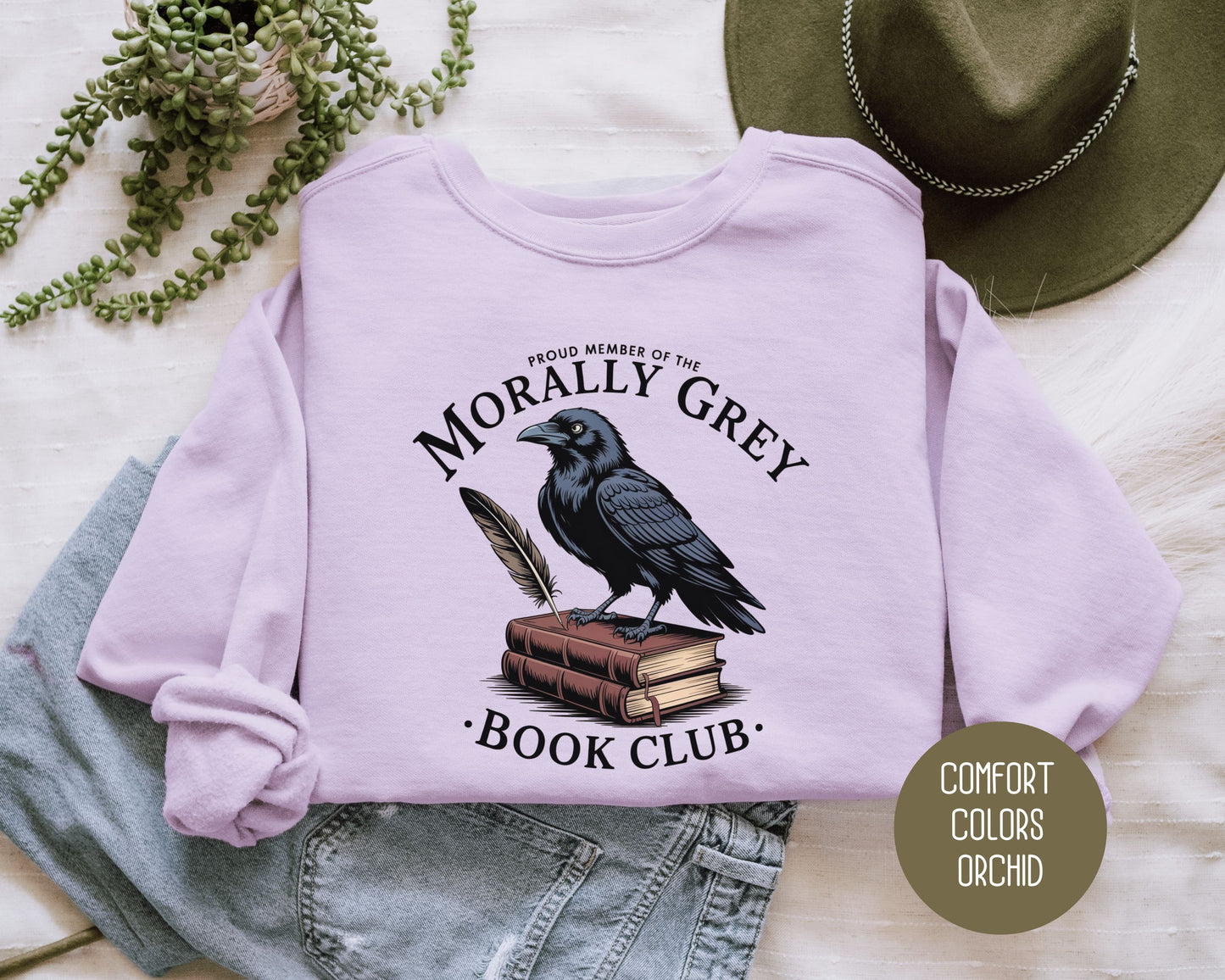 Morally Grey Book Club Comfort Colors Sweatshirt