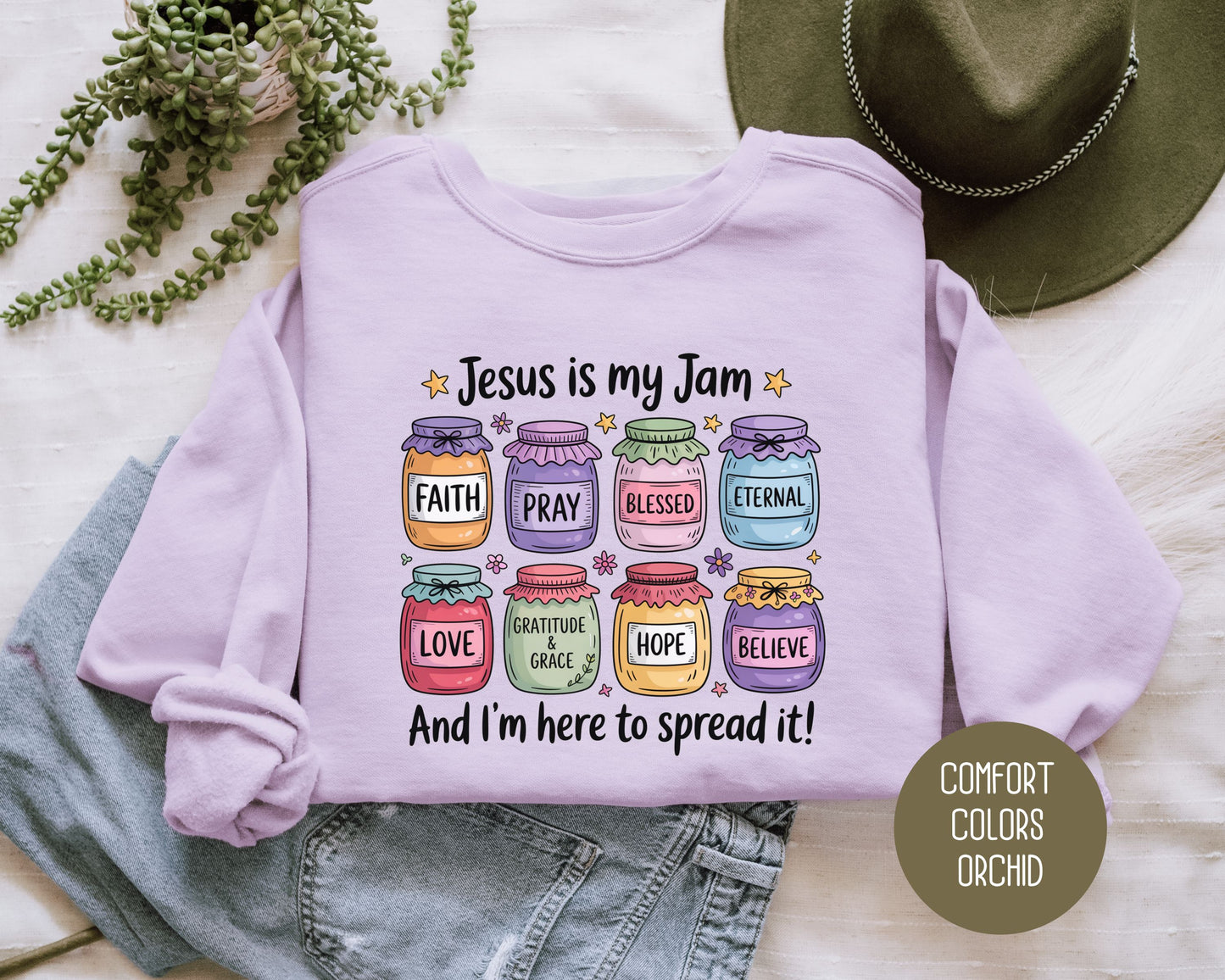 Jesus is My Jam Comfort Colors Sweatshirt