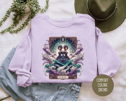 Gemini Zodiac Comfort Colors Sweatshirt