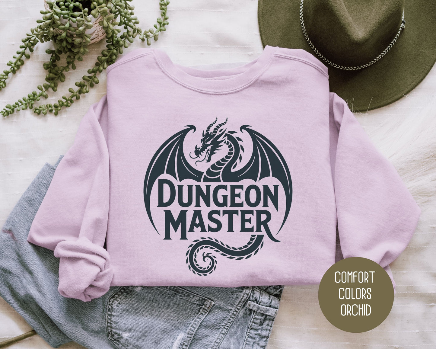 Dungeon Master Comfort Colors Sweatshirt Sweatshirt  CreativeSpecialTs