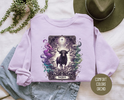 Taurus Zodiac Comfort Colors Sweatshirt