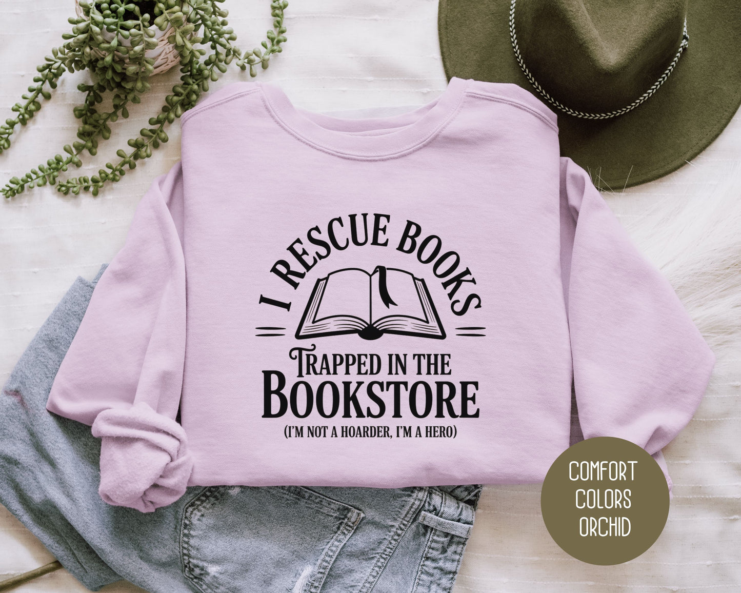 I Rescue Books from the Bookstore Comfort Colors Sweatshirt
