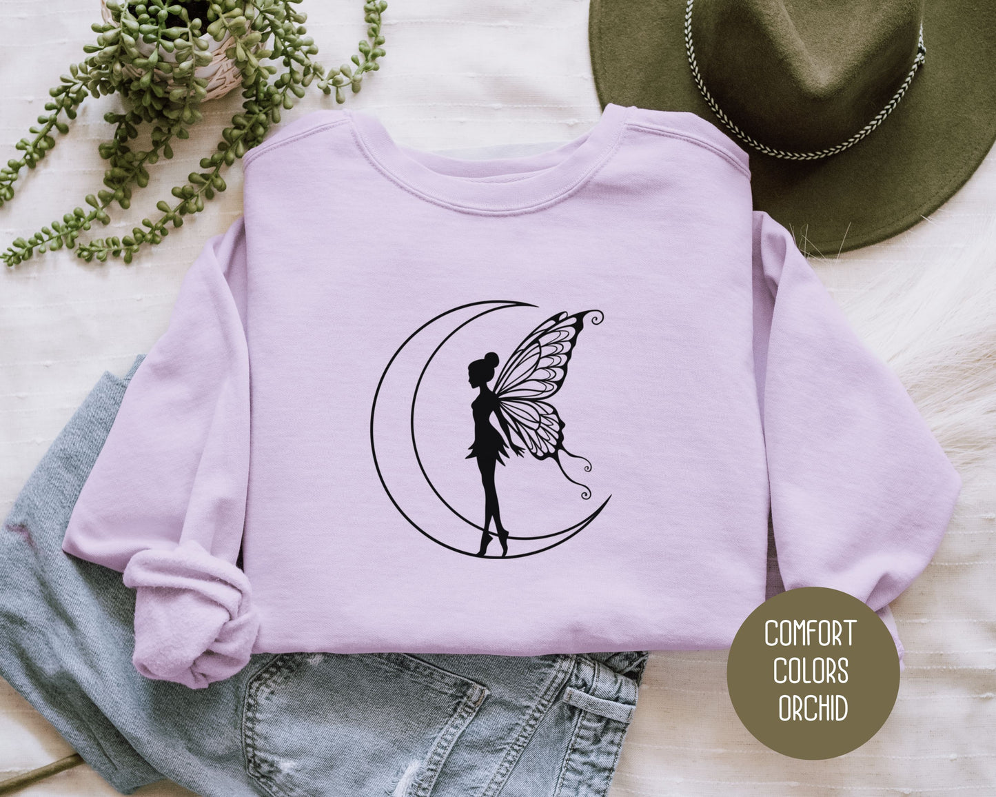 Celestial Fairy Comfort Colors Sweatshirt