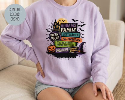 Halloween Movies Comfort Colors Sweatshirt Sweatshirt  CreativeSpecialTs