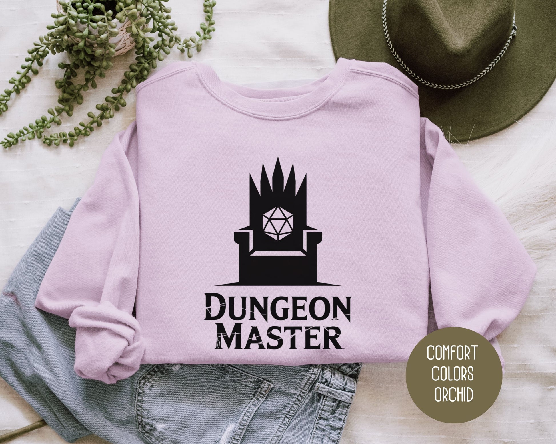 Dungeon Master Comfort Colors Sweatshirt Sweatshirt  CreativeSpecialTs