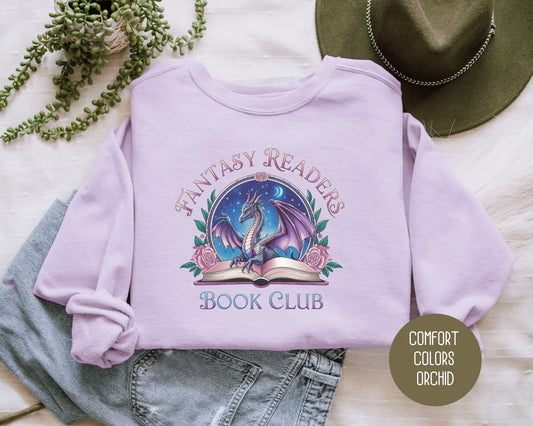 Fantasy Readers Book Club Comfort Colors Sweatshirt