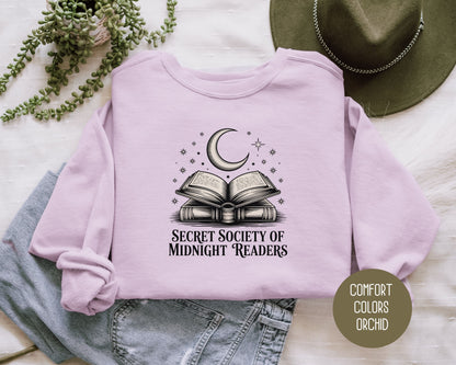 Secret Society of Midnight Readers Comfort Colors Sweatshirt Sweatshirt  CreativeSpecialTs