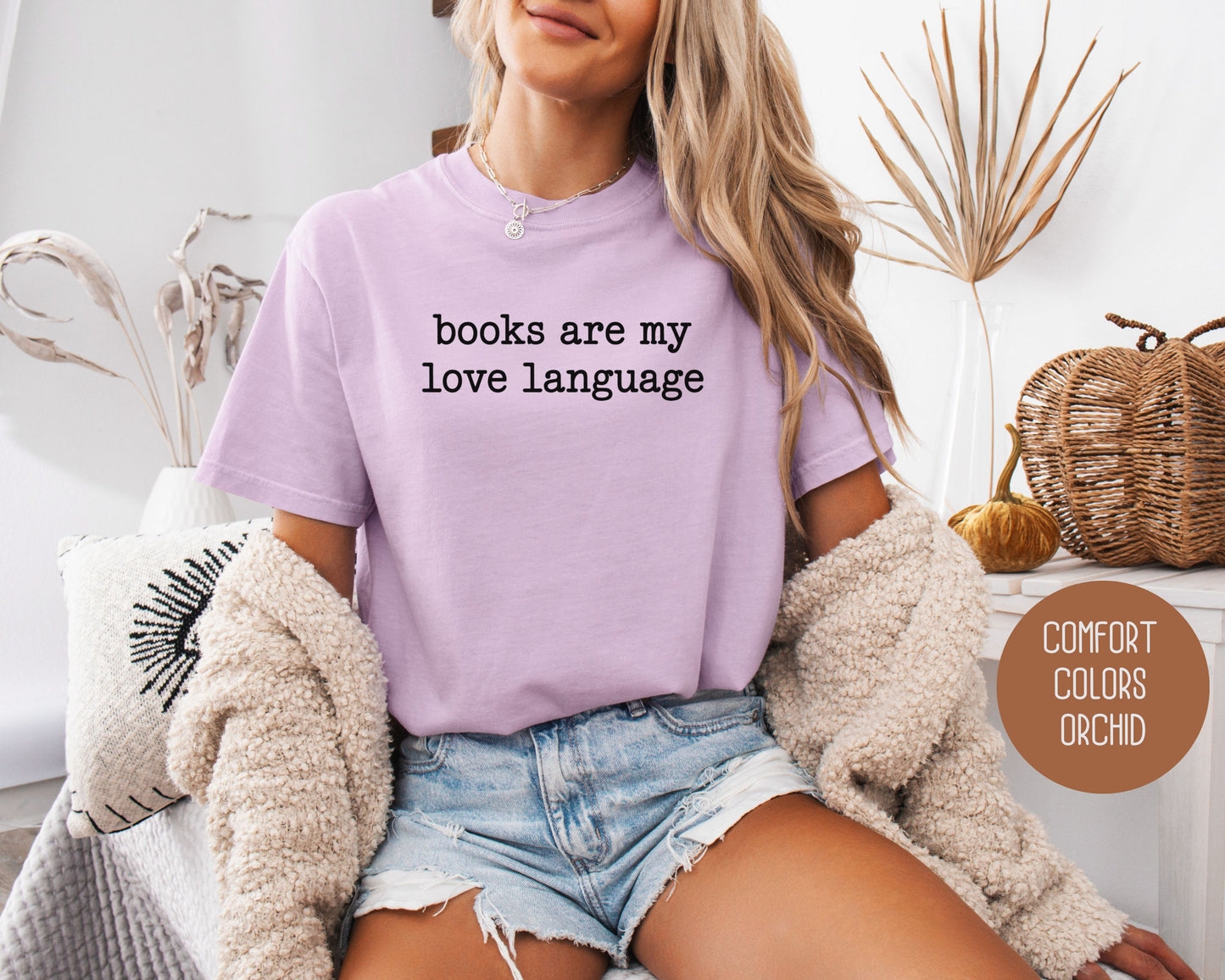 Books are My Love Language Comfort Colors Shirt