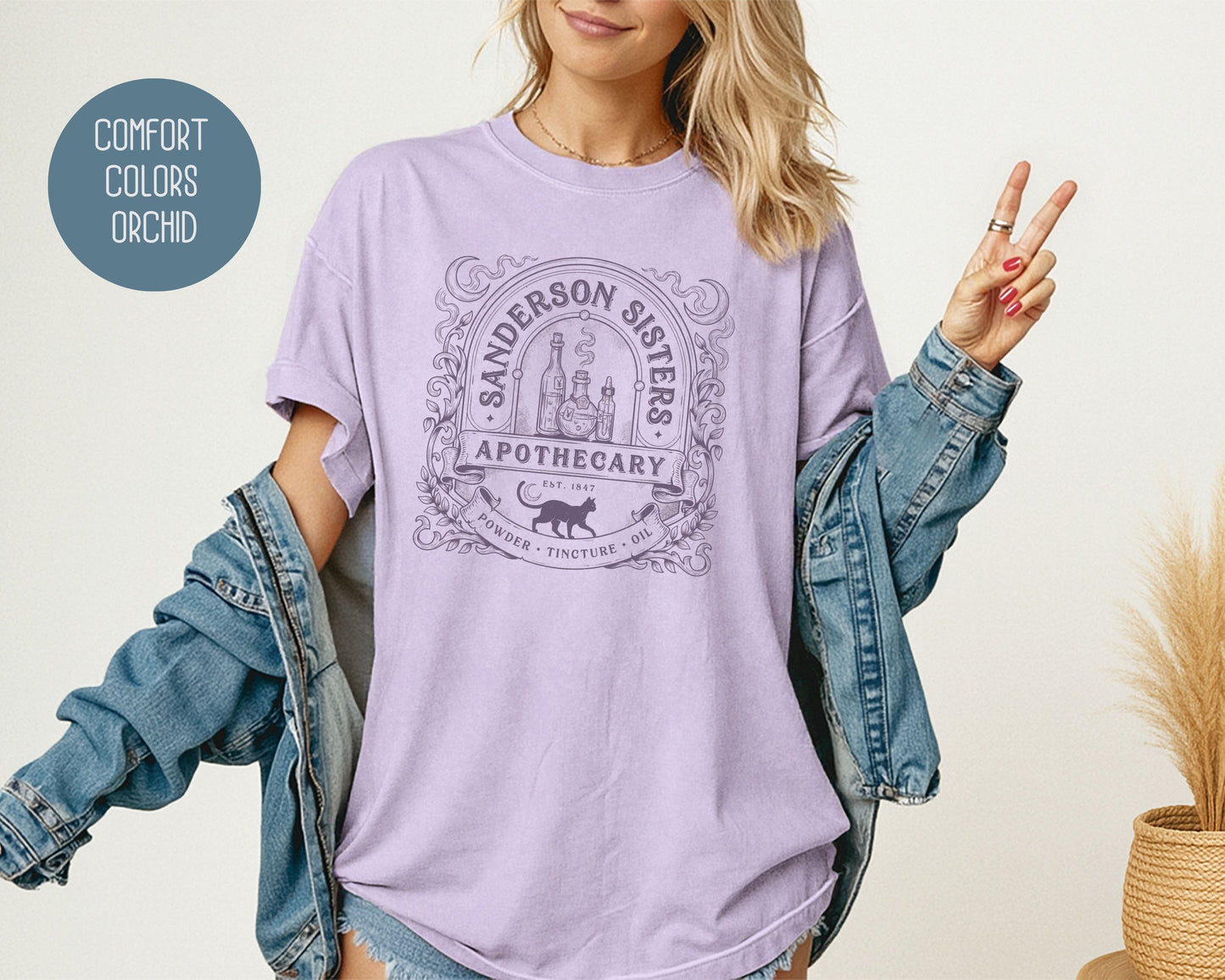 Sanderson Sisters Apothecary Comfort Colors Shirt T-Shirt  CreativeSpecialTs
