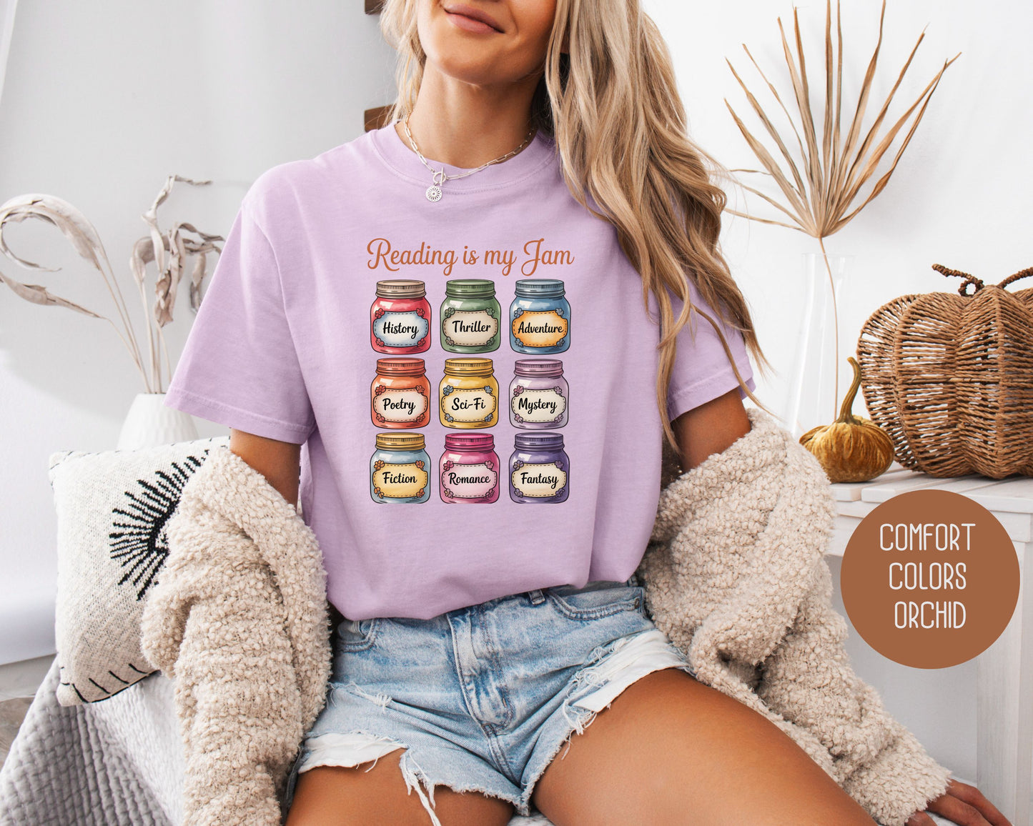 Reading is My Jam Comfort Colors Shirt