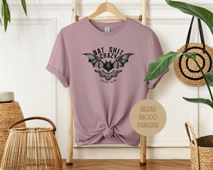 Bat Shit Crazy Social Club Retro Halloween Shirt