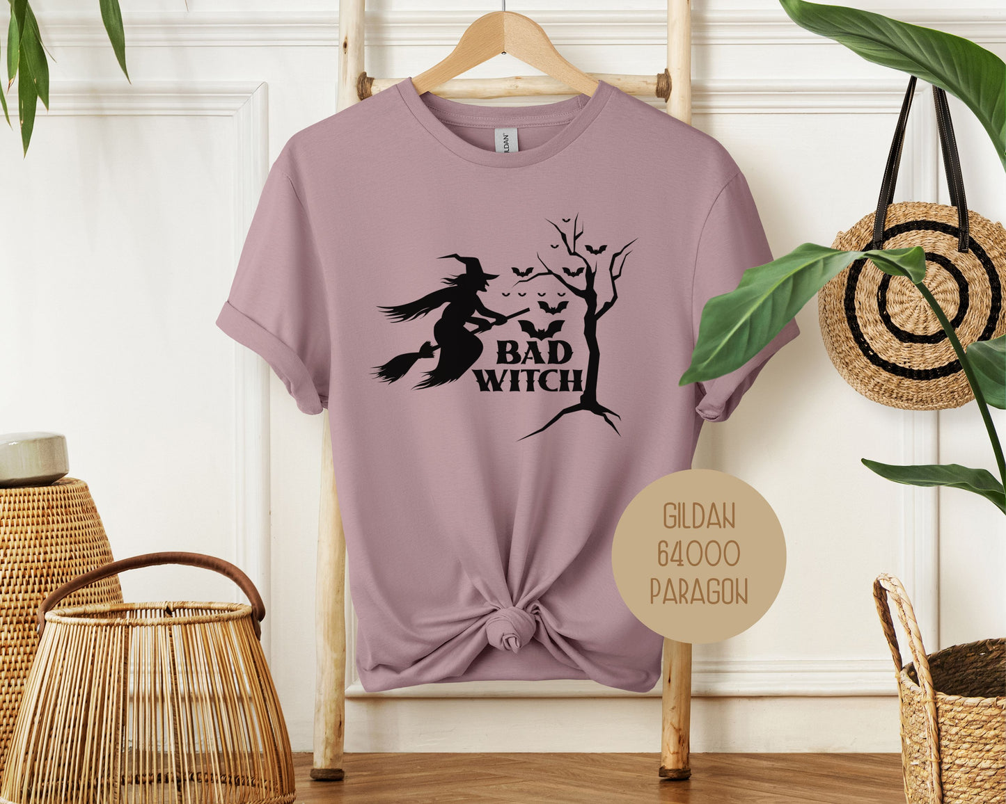 Bad Witch Halloween Bat Shirt