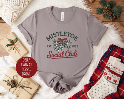 Mistletoe Social Club Christmas Shirt