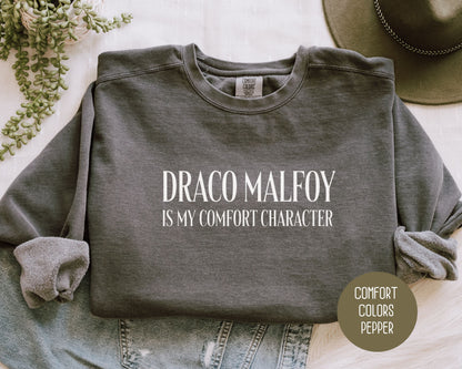 Draco Malfoy is My Comfort Character Comfort Colors Sweatshirt