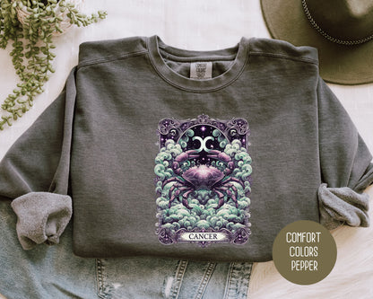 Cancer Zodiac Comfort Colors Sweatshirt